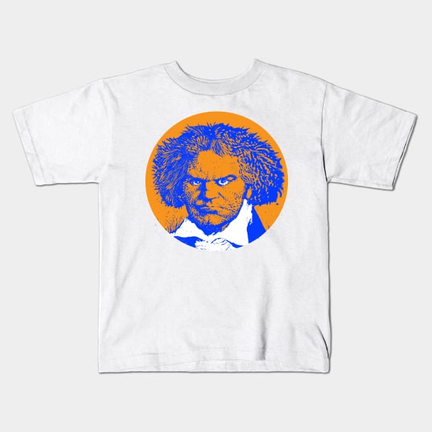 Beethoven Kids T-Shirt by James Edward Clark